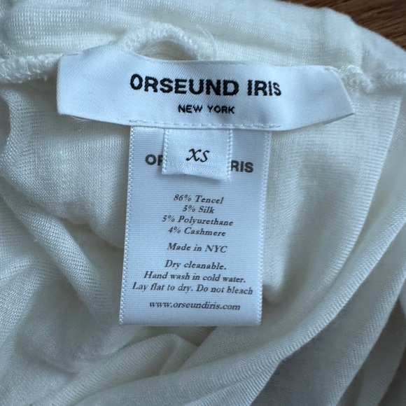 Orseund Iris White Ruched Bustier Blouse - Picture 3 of 4